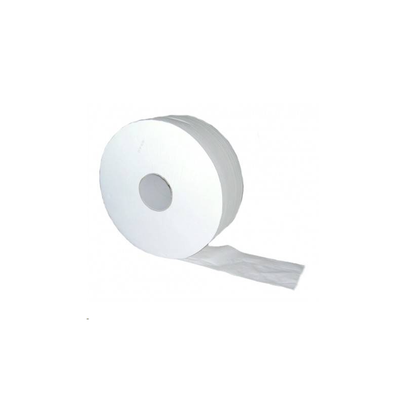 Papier toilette rouleau géant blanc 2 plis 111m prédécoupé 10,1 x 25 cm  certifié Ecolabel - PAREDES