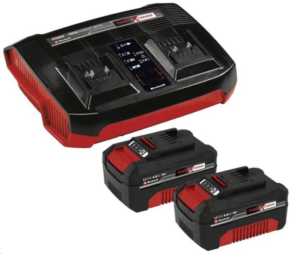 STARTER KIT POWER X-CHANGE 2X 18 V 4.0 AH & TWINCHARGER-KIT EINHELL 4512112