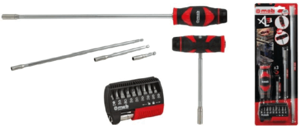 TOURNEVIS XL3, jeu de 3 porte-embouts