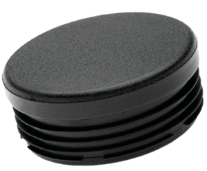 EMBOUT PLASTIQUE ROND INTÉRIEUR CANNELÉ PLAT